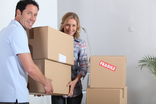 Reliable Camden moving van navigating urban streets